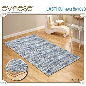 Evneşe 4m2 Lastikli Halı Örtüsü Desenli S81-A