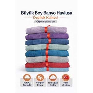 Özdilek Svv Border Büyük Boy Banyo Havlusu (89x173) - Aqua (Su)