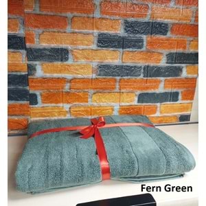 Özdilek Svv Border Büyük Boy Banyo Havlusu (89x173) - Fern Green (Yeşil)