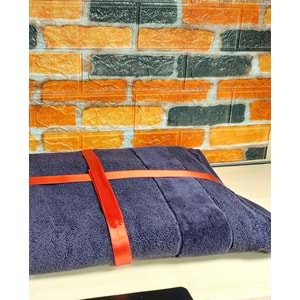 Özdilek Svv Border Büyük Boy Banyo Havlusu (89x173) - Dark Plum (K.Mürdüm)