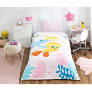 Özdilek Lisanslı -Tweety- Tek Kişilik Çocuk Battaniye (150x200)