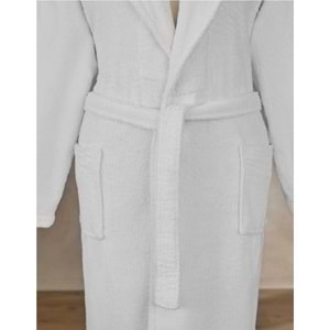 Özdilek Battal Boy Tek Bornoz Şalyaka-Classic Beyaz (3XL Beden)