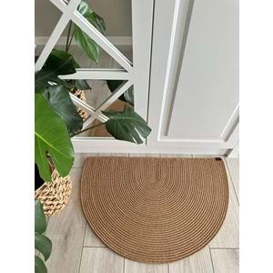 Jüt Hasır D Paspas, Kapı Önü Karşılama (50x80)-Bej