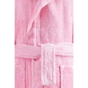 Özdilek Ashley Kapüşonlu Bambu Çocuk Bornozu 5/6 Yaş-Pembe
