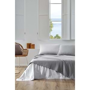 Özdilek Rf -Colourist Kül Gri Silver- Çift Kişilik Pike Takımı