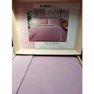 Özdilek Rf -Pembe- Jakar Lux KM (Z) Çift Kişilik Pike Takımı (4 Yastık Kılıflı)