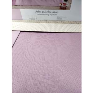 Özdilek Rf -Pembe- Jakar Lux KP (Z) Çift Kişilik Pike Takımı (4 Yastık Kılıflı)