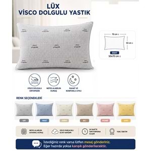 2li Set Lüx Medikal Ortopedik Visco Dolgulu Yastık (50x70)