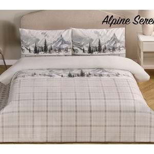 Özdilek Nev Serisi -Mavi Alpine Serenity Yeni-Çift Kişilik Nevresim Takımı