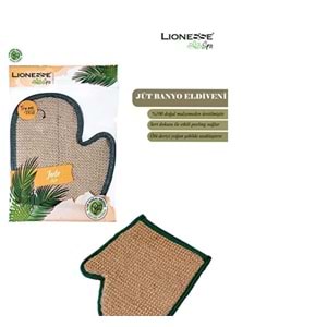 Lıonnesse Naturel Materıal Spa jüt Eldiven Banyo kesesi spa r- 408