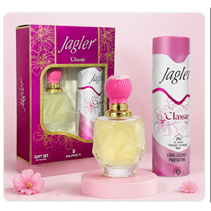 Jagler Parfüm Seti Kadın / For Women 60ML Pearl + 150ML Deodorant (pembe )