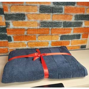 Özdilek Svv Border Kalın ve Süper Emici Yeni Seri Banyo Havlusu (76x147) - Midnight (Gece Mavisi)