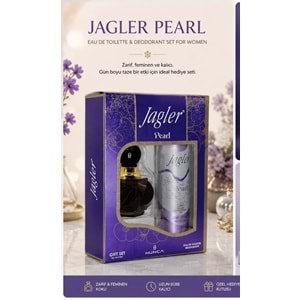 Jagler Parfüm Seti Kadın / For Women 60ML Pearl + 150ML Deodorant ( mor)