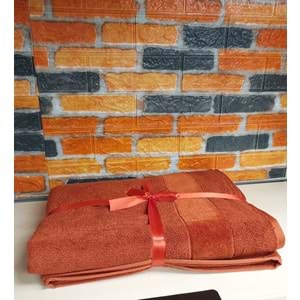 Özdilek Svv Border Kalın ve Süper Emici Yeni Seri Banyo Havlusu (76x147) - Spice