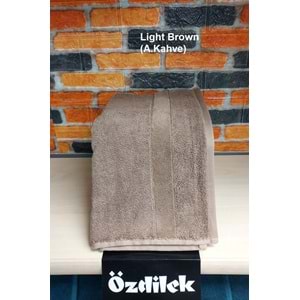 Özdilek Svv Border Kalın ve Süper Emici Yeni Seri Banyo Havlusu (76x147) - Light Brown (A.Kahve)