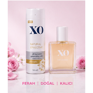 XO Parfüm Seti Minerva Women Kadın 50ML EDT + 150ML Deodorant Natural Effectıve