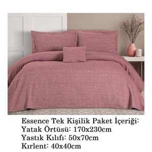 Özdilek -Essence Decorose- Yatak Örtüsü, Pike Seti Pamuklu Tek Kişilik (170x230)