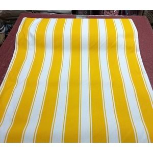 Balkon Perdesi Branda Kumaşı Metrelik (En 240cm)-Sarı Beyaz
