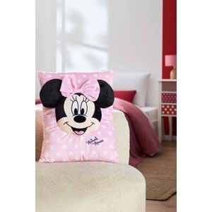 Özdilek Lisanslı Dekoratif -3D Minnie Mouse Cushio- Kırlent Yastığı (38x30)
