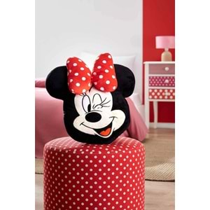 Özdilek Lisanslı Dekoratif -3D Minnie Mouse Embroide- Kırlent Yastığı (35x40)