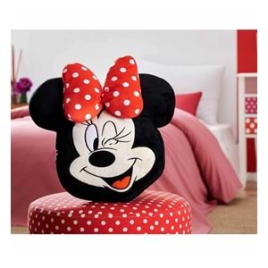 Özdilek Lisanslı Dekoratif -3D Minnie Mouse Embroide- Kırlent Yastığı (35x40)