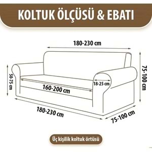 Mandaş jakarlı Streç Maxi Takım Geniş kullanım alanlı sy Beyaz 3+3+1+1