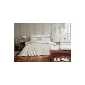 Özdilek -Paisley Krem- 27 Parça Çift Kişilik Premium Çeyiz Seti
