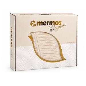 Merinos Elegans Kalın Embos Tek Kişilik Kutulu Battaniye (160x220) - Bej