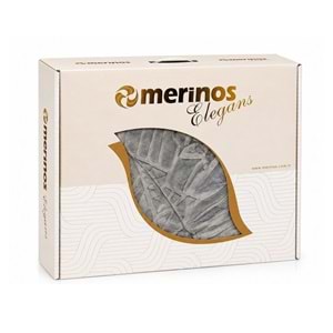 Merinos Elegans Kalın Embos Tek Kişilik Kutulu Battaniye (160x220) - Gri
