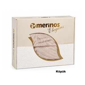 Merinos Elegans Kalın Embos Tek Kişilik Kutulu Battaniye (160x220)