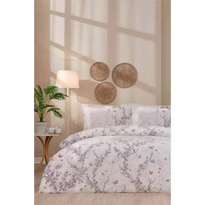 Özdilek Ranforce -Bloomlight Yeşil- Battal Boy (King Size) Çift Kişilik Nevresim Takımı
