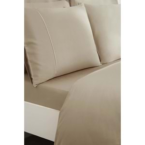Özdilek Liyosel -Lucent Kahve- Battal Çift Kişilik (King Size) Nevresim Takımı (4 Yastık Kılıflı)