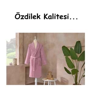 Özdilek Tek Bornoz Şalyaka-Colourist Pembe (L Beden)