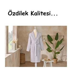 Özdilek Tek Bornoz Şalyaka-Colourist Gri (S-M Beden)