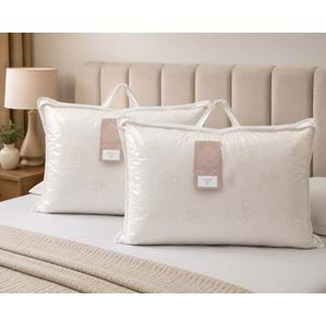 Kupon 2li Doğal Pamuklu Yastık 2x800gr Çantalı (50x70)