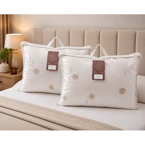 Kupon 2li Doğal Yün Yastık 2x900gr Çantalı (50x70)