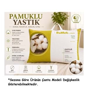 Özdilek 2Lİ SET Doğal %100 Pamuk Yastık (50x70)