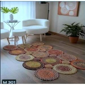 Mandaş Lemu Home Multy Renkli Halı -80*150 CM M.301