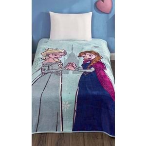 Taç Lisanslı Tek Kişilik Çocuk Battaniye (160x220)-Frozen United