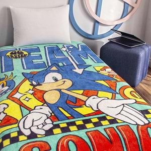 Taç Lisanslı Tek Kişilik Çocuk Battaniye (160x220)-Sonic Modern