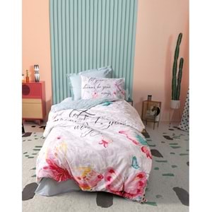 Cotton Box Rf Genç -Wings Mint- Lastikli Çarşaflı Tek Kişilik Nevresim Takımı