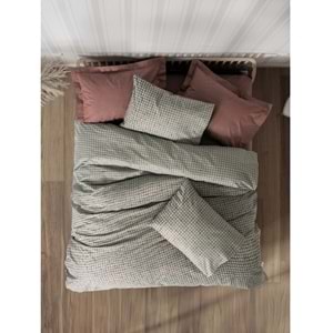 Cotton Box Rf Petite -Mote Kiremit- Lastikli Çarşaflı Çift Kişilik Nevresim Takımı
