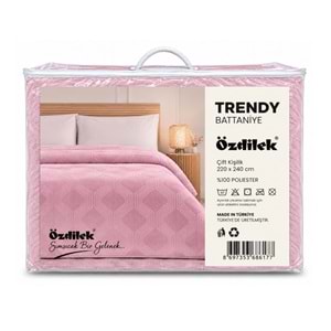 Özdilek Trendy Embos Çift Kişilik Battaniye (220x240)-Art Deco Menekşe Yeni