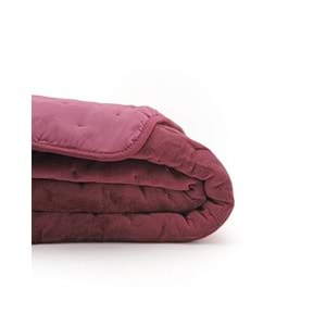 Aksu Soft Vienna (Outlet) Çift Kişilik Yatak Örtüsü Seti (220x240)-Mürdüm
