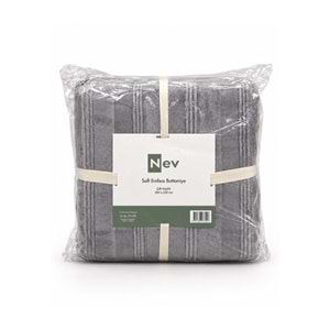 Özdilek Nev Serisi Soft Embos Çift Kişilik Battaniye (200x220) - Koyu Gri