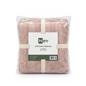Özdilek Nev Serisi Soft Embos Çift Kişilik Battaniye (200x220)