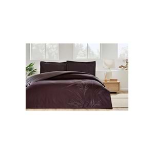 Özdilek Ranforce -Arundo Kahve- Battal Boy (King Size) Çift Kişilik Nevresim Takımı