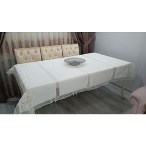 Uludağ Güpürlü Masa Örtüsü 160*220 Cm Beyaz
