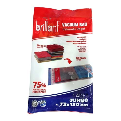 Brillant Vakumlu Hurç, 1 Adet, Jumbo Boy 73x130