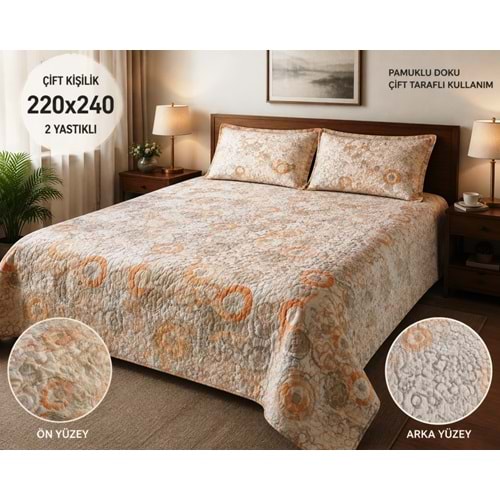 BELLA HOME ÇİFT KİŞİLİK YATAK ÖRTÜSÜ-MELİSSA